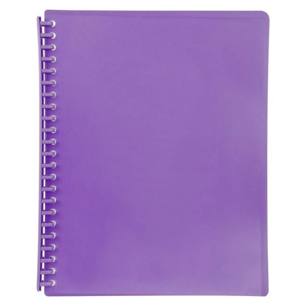 Osmer Refillable Display Book Purple Pack of 24