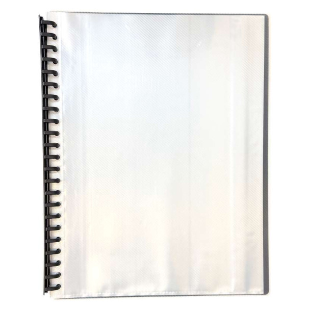 Osmer Clearfront Refillable Display Book Black Pack of 24