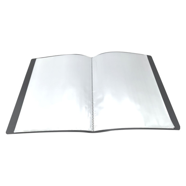 Osmer A4 Display Book with Insert Cover 40 Pocket Black Pack of 20