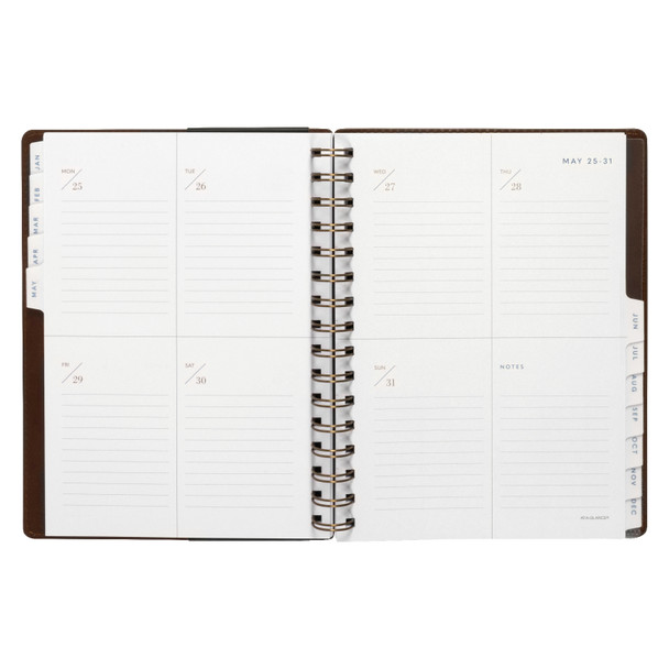 At-A-Glance Signature Collection Week To View Planner A5 Brown 2026