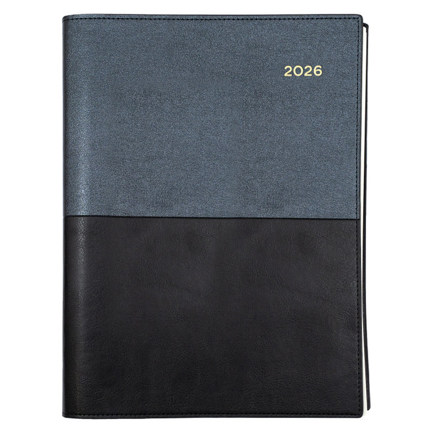 2026 145.V99 A4 Day To A Page Black Collins Vanessa Diary