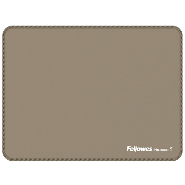 Flat lay of the sand Fellowes Breyta XL Mousepad displayed on a white background.