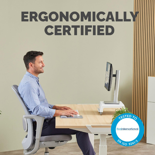 Breyta Wrist Rest Grey Mousepad Fellowes