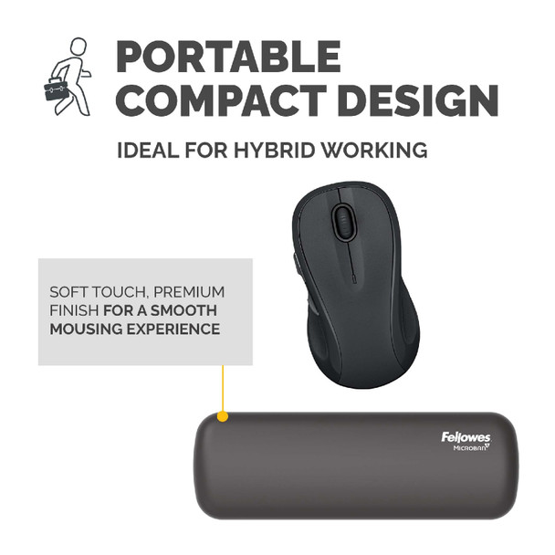 Fellowes Black Breyta Palm Wrist Rest