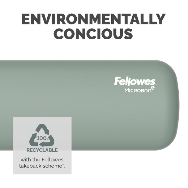 Fellowes Breyta Wrist Rest Palm Sage