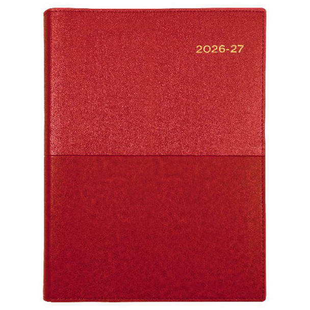 Collins Vanessa Financial Year Diary 2026-2027 A5 Week To A View Red