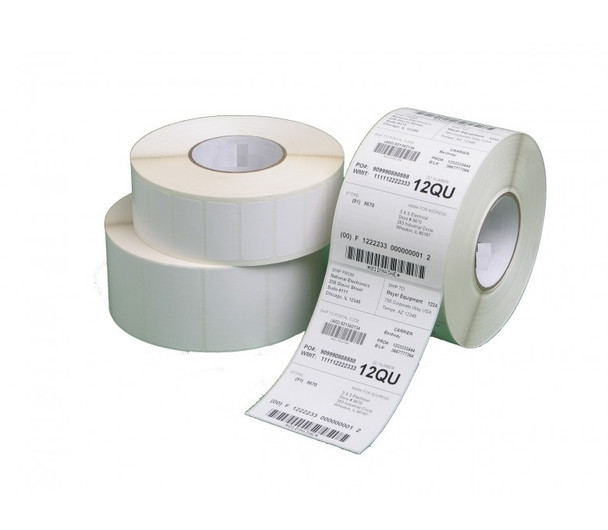 Direct Thermal Labels Permanent Adhesive Perforated 102 x 74mm Core 25mm White Roll of 1000