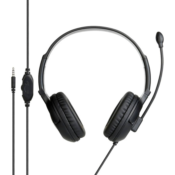 Verbatim Headset with Noise Cancelling Microphone Black