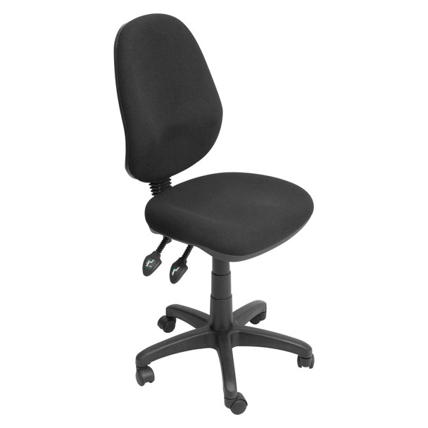 Rapidline EC070CH High Back Ergo Operator Chair Black Fabric