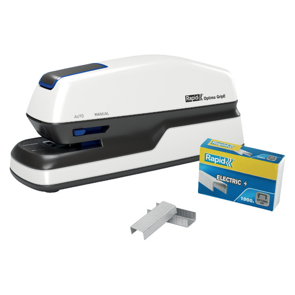 Rapid Electric Stapler Optima Contactless Grip E White