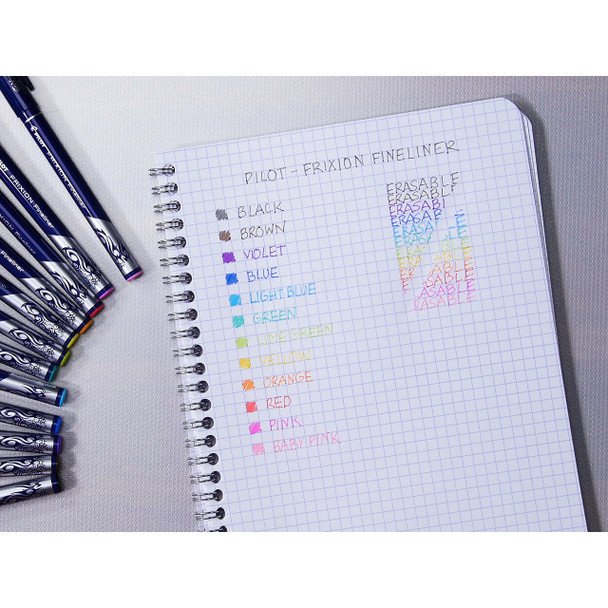 Pilot FriXion Fineliner Pen Blue Box of 10