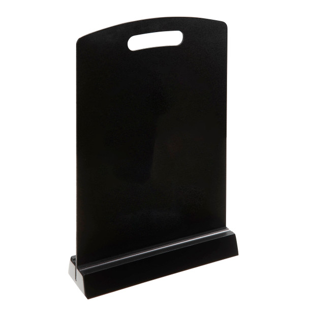Quartet double sided chalk board menu with full length detachable oak tray for easy erase and rewrite updates