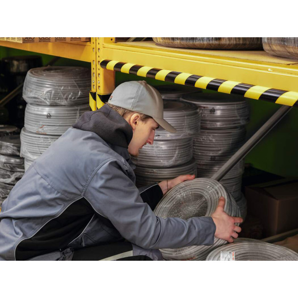 Durable C25R Corner Protection Profile 40mm x 1m Yellow Black