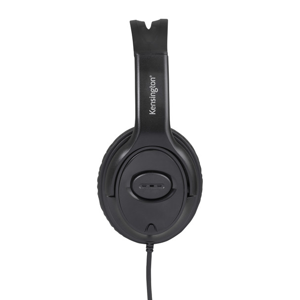 Kensington USB-C Headphone Over-Ear with USB-A Adapter Black