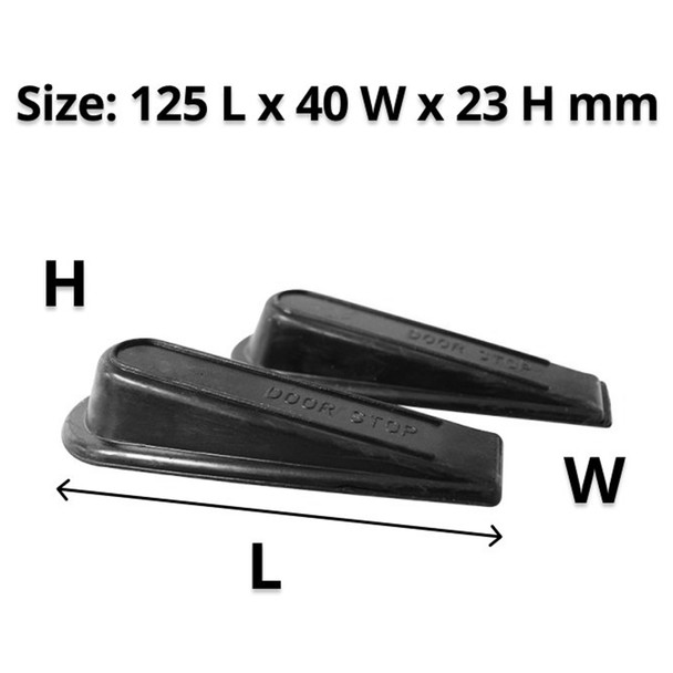 Compass Door Black Wedge Pack of 2