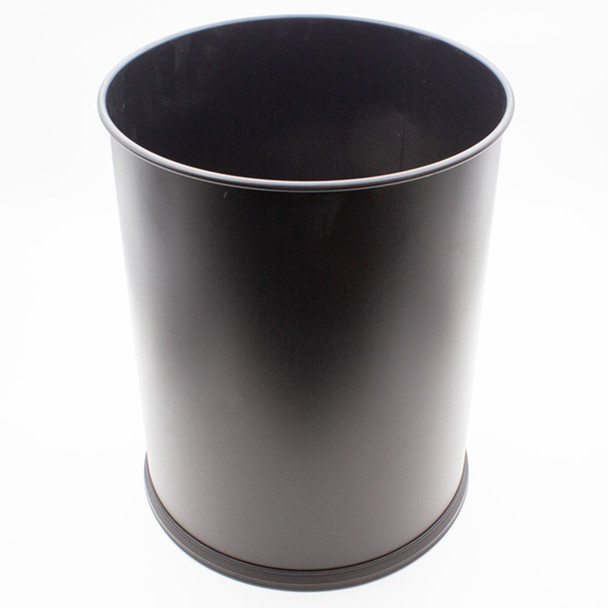 Compass 14L Round Dual Chamber Bin Powder Coated Black Carton of 6