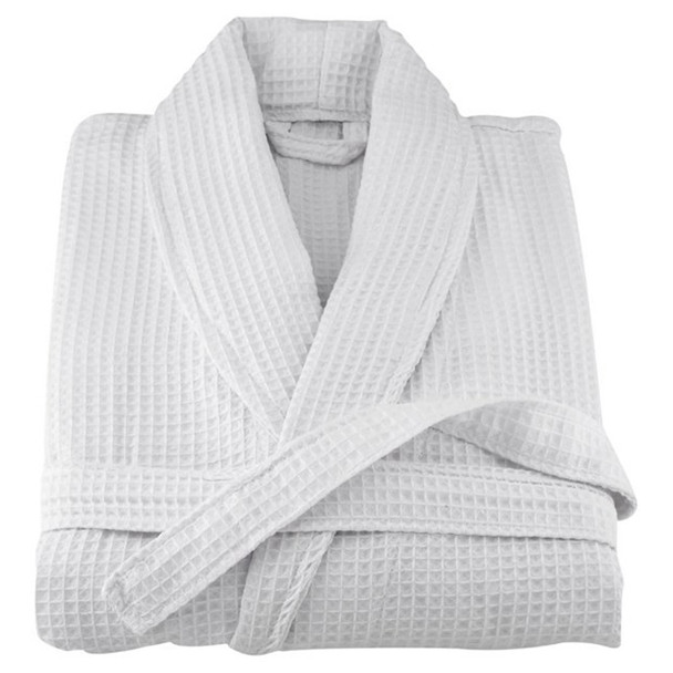 Compass Cotton Waffle Bathrobe White Pack of 10