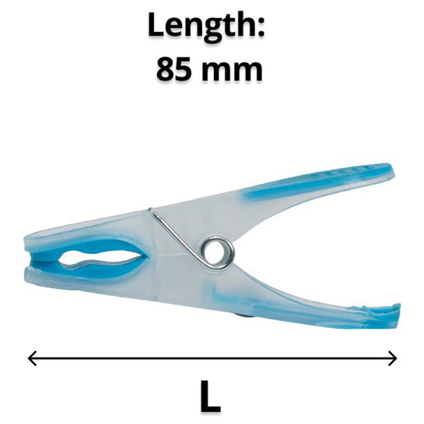 Compass Blue Pegs Plastic Pack of 40