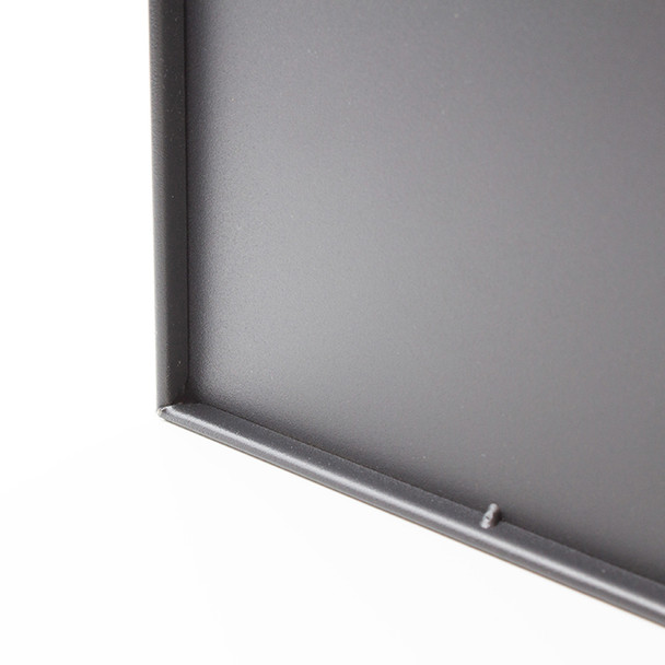 Compass Rectangular Dual Chamber Bin Powder Coated Black 14L Pack of 4