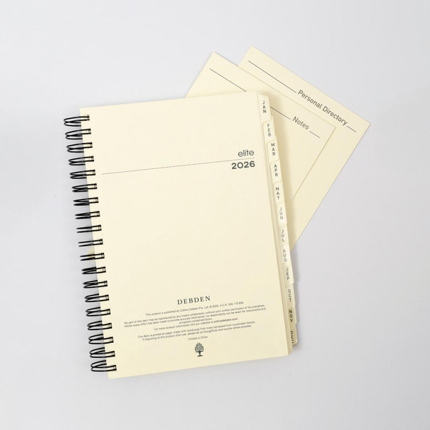 Debden Elite Refille 2026 1100.CRF-26 Quarto 246X164mm 1 Day To A Page