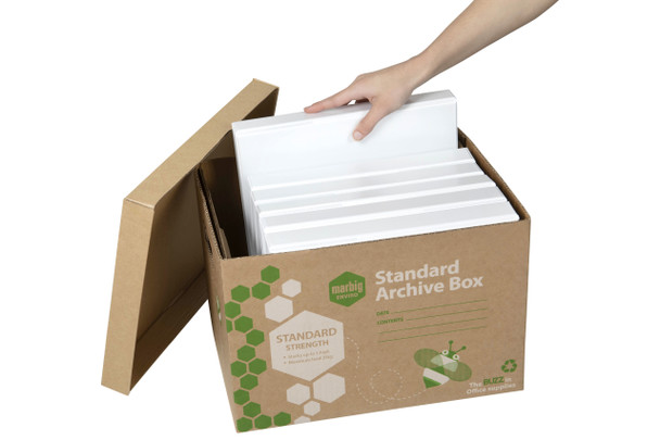Marbig Standard Brown Archive Box Enviro Pack of 5
