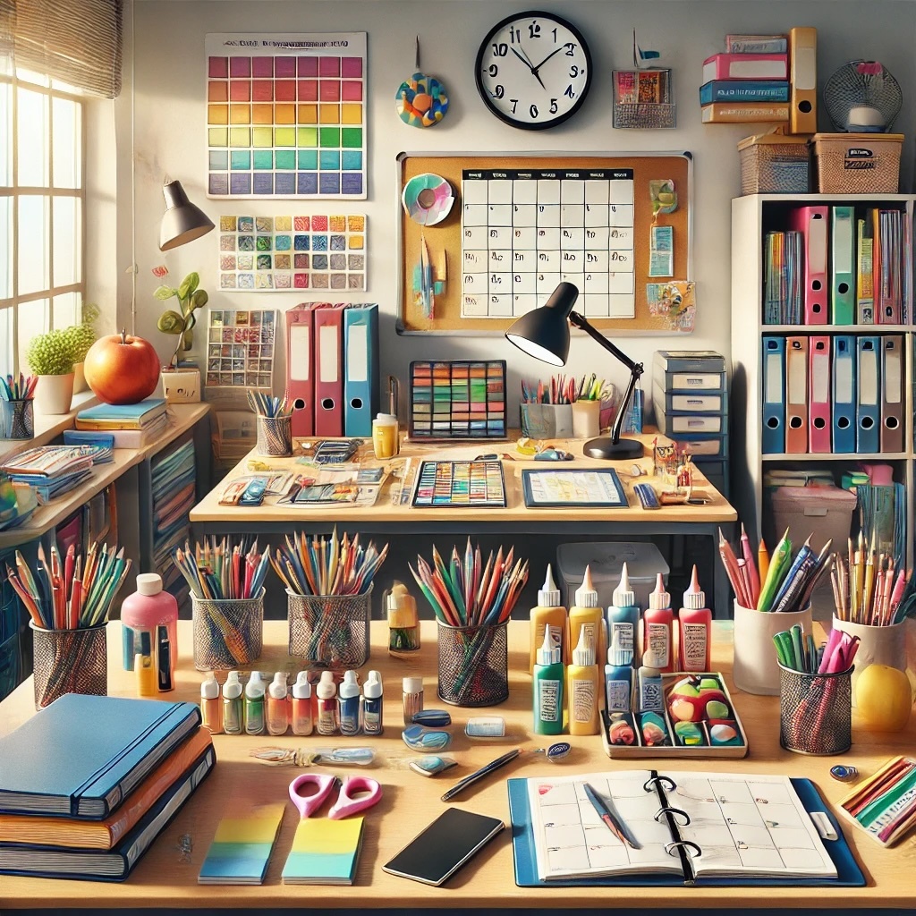 illustration representing an enhanced learning experience. The image features a classroom with students
