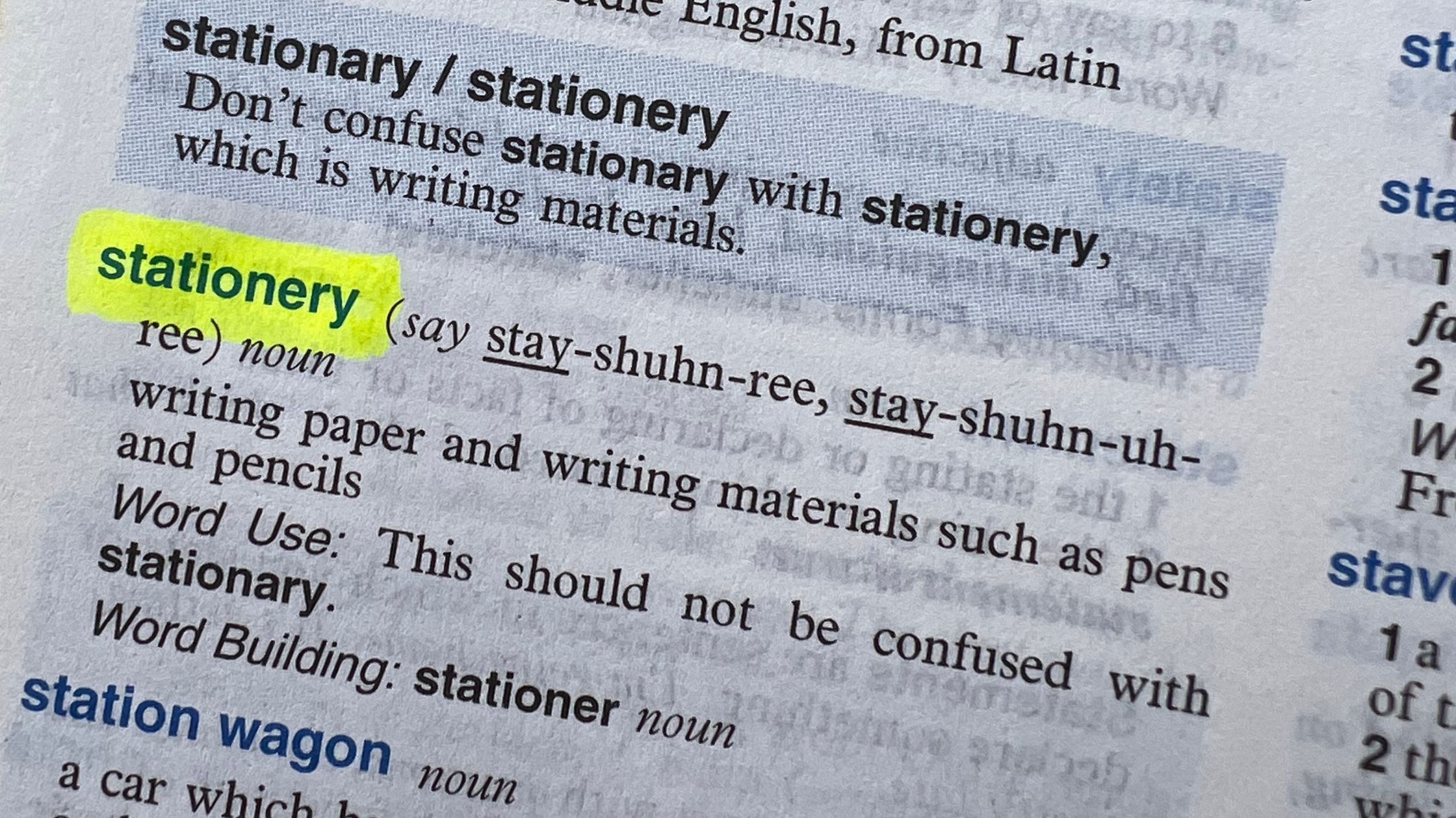 Spelling Shenanigans Stationery vs. Stationary and Other Common Office