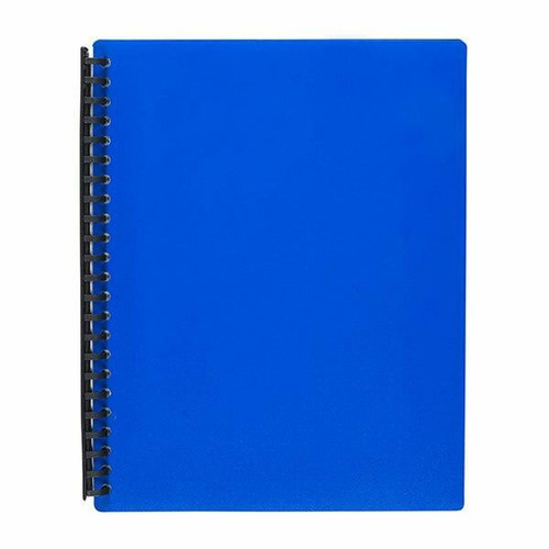 Marbig 2007401 Refillable Display Book A4 40 Pocket Blue Mega