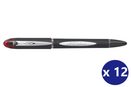 Uni-Ball Jetstream Red Rollerball Pen Box of 12 Mega Office