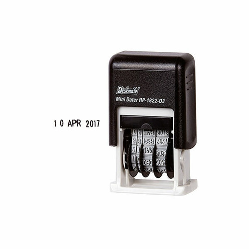 Deskmate Self Inking 3mm Mini Dater Mega Supplies