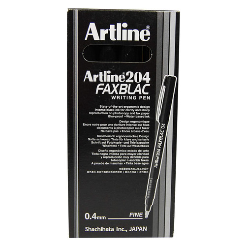 Artline 204 Faxblac Marker 0.4