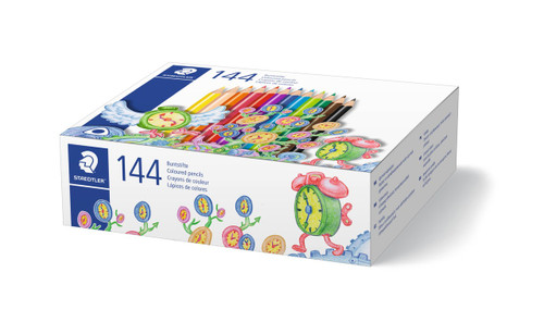 Staedtler 1270 C144 Triangular Coloured Pencils Class Pack