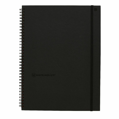 Hard WIRE A4 SQUARED SPIRAL NOTEBOOK - Whitelines