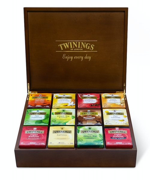 TWININGS 80015 TEA CHEST 12 COMPARTMENT STARTER PACK Mega Office