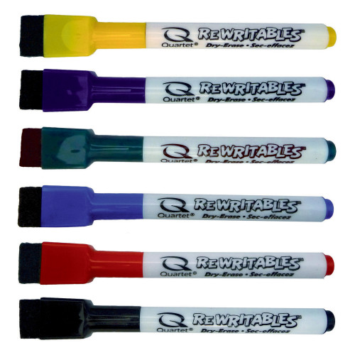 Quartet QT51659312Q Rewritables Dry Erase Markers Pack 6 Mega Office