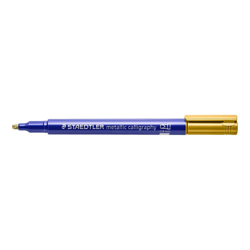 Staedtler 8325-11 Metallic Calligraphy Marker Gold Box of 10