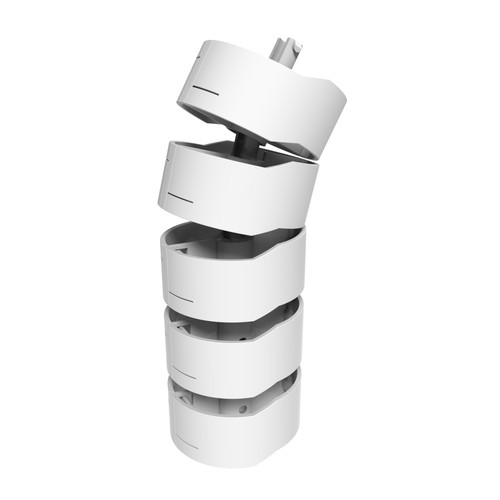 Umbilical Power Pole 770mm White Mega Office Supplies