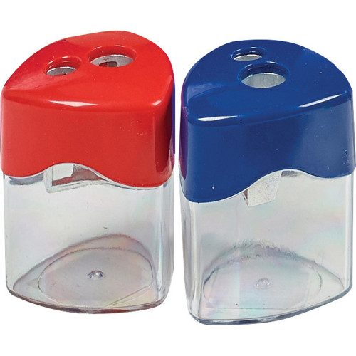 Stat. Metal Double Sharpener with Canister Box of 12 Mega Office