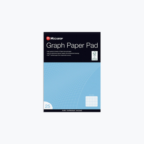 Graph pad A4 2mm GRP013 Micador Mega Office Supplies