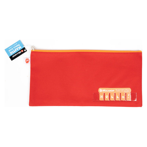 Pencil case Micador 340x170mm name red Mega Office Supplies