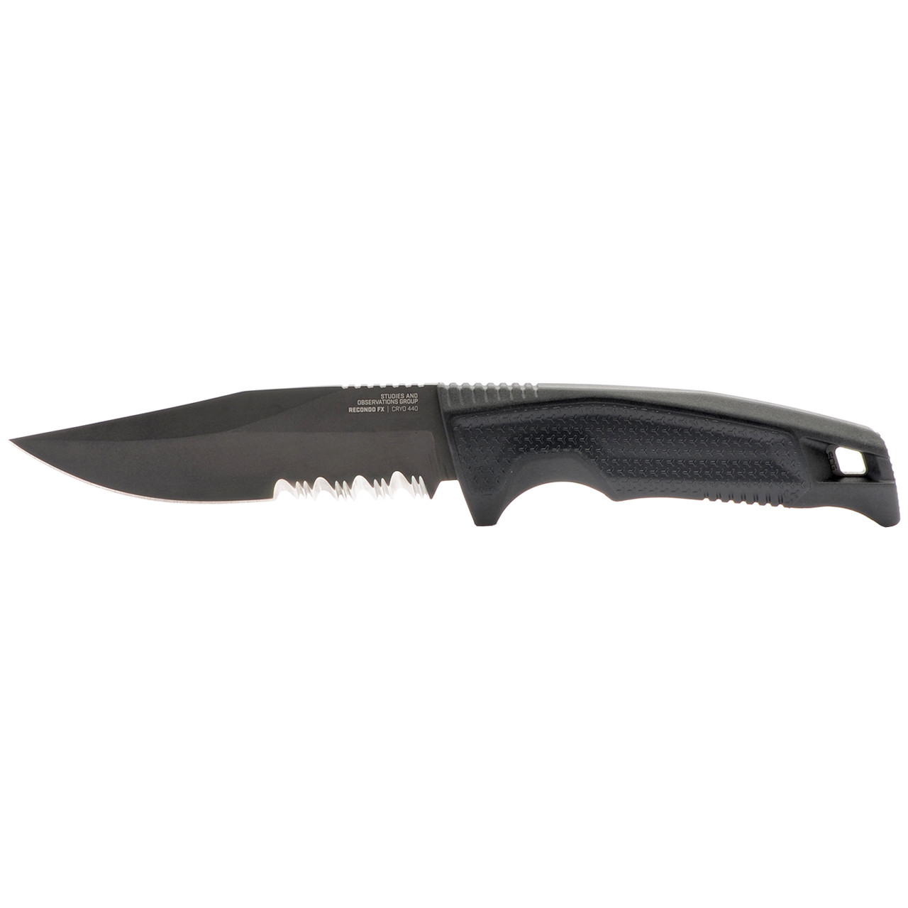 Recondo FX - Black, Partially Serrated