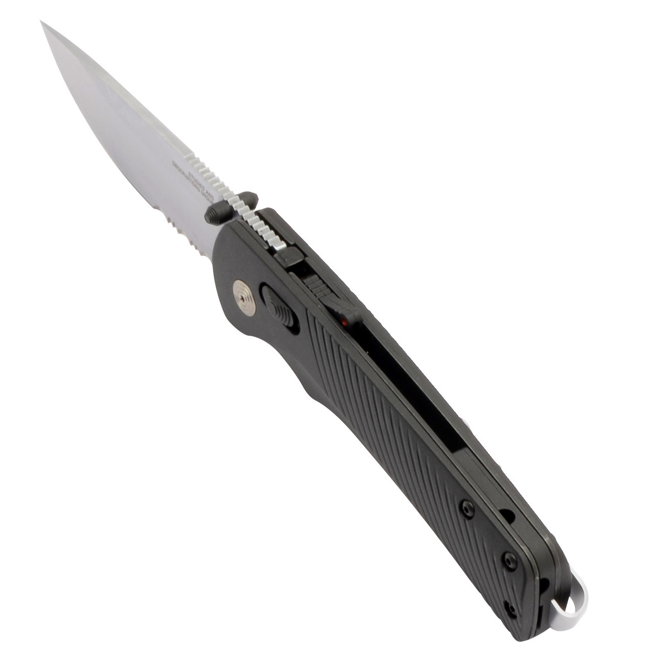 Flash AT Satin - Black, Serrated