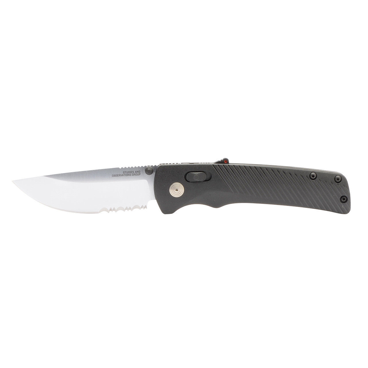 Flash AT Satin - Black, Serrated