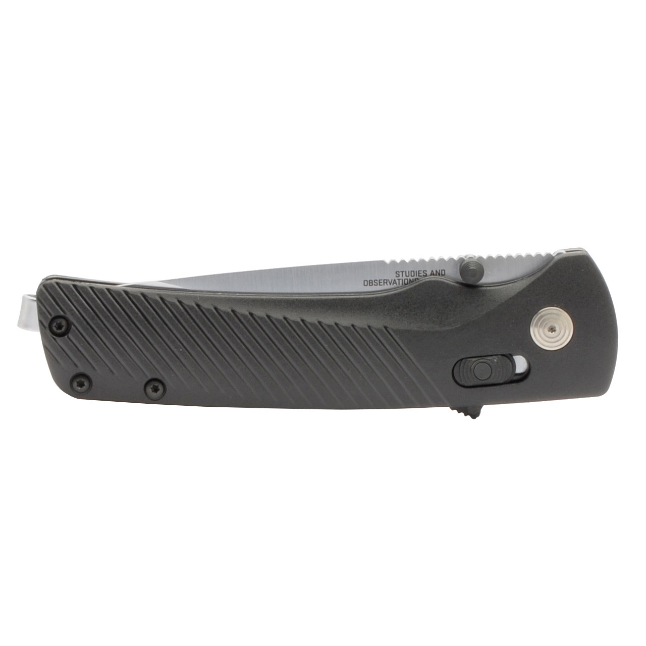 Flash AT Satin - Black, Serrated