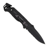 ESCAPE - CLIP POINT, BLACK, SERRATED