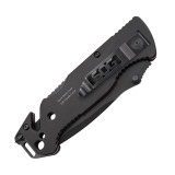 ESCAPE - CLIP POINT, BLACK, SERRATED