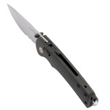 Flash AT Satin - Black, Serrated