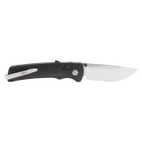 Flash AT Satin - Black, Serrated