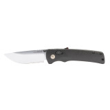 Flash AT Satin - Black, Serrated