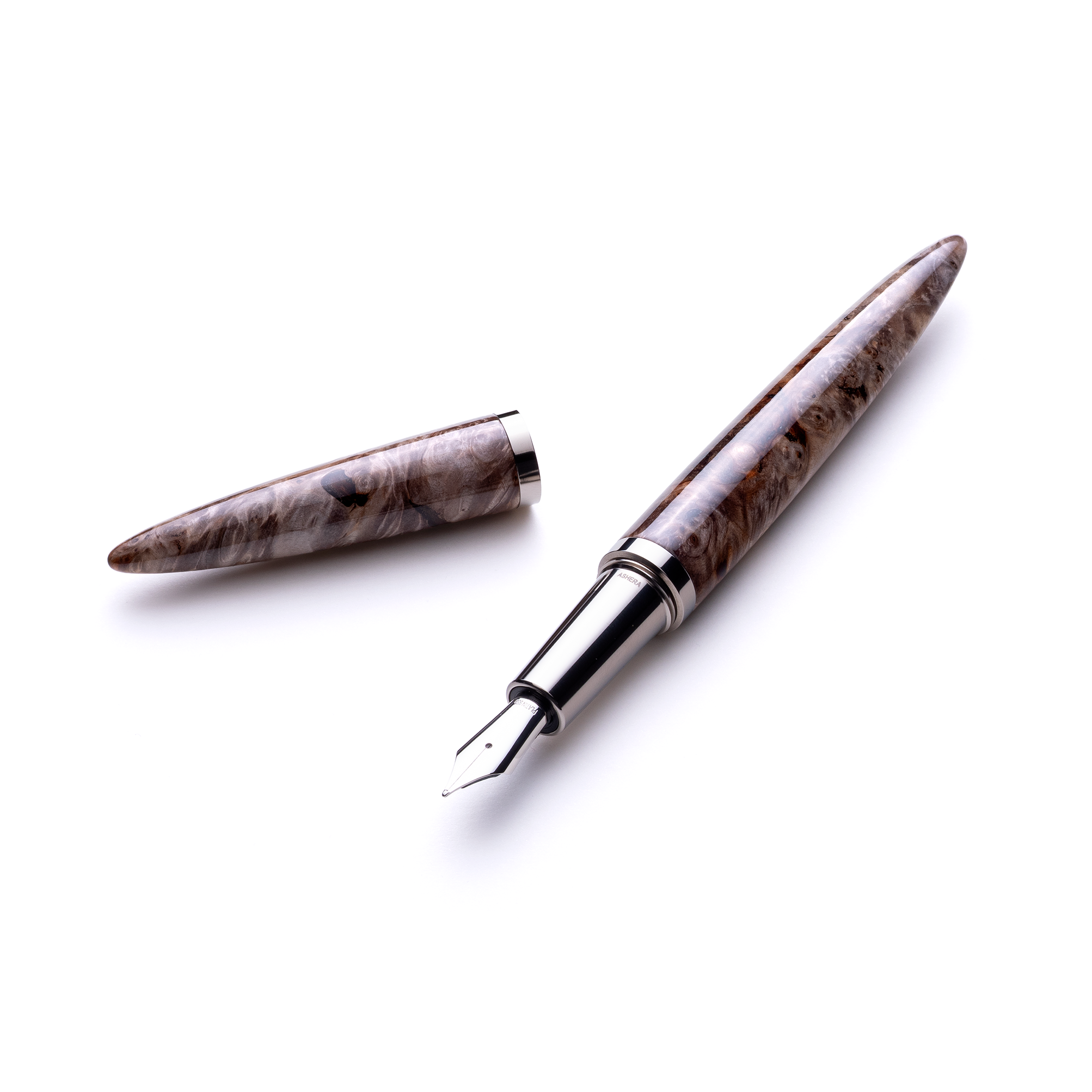 Dark Buckeye Aeon Fountain Pen with Platinum Nib